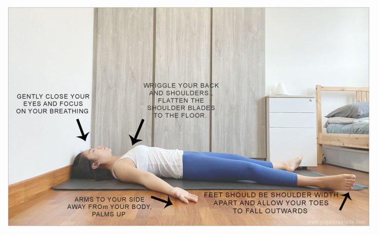 Corpse pose or Savasana