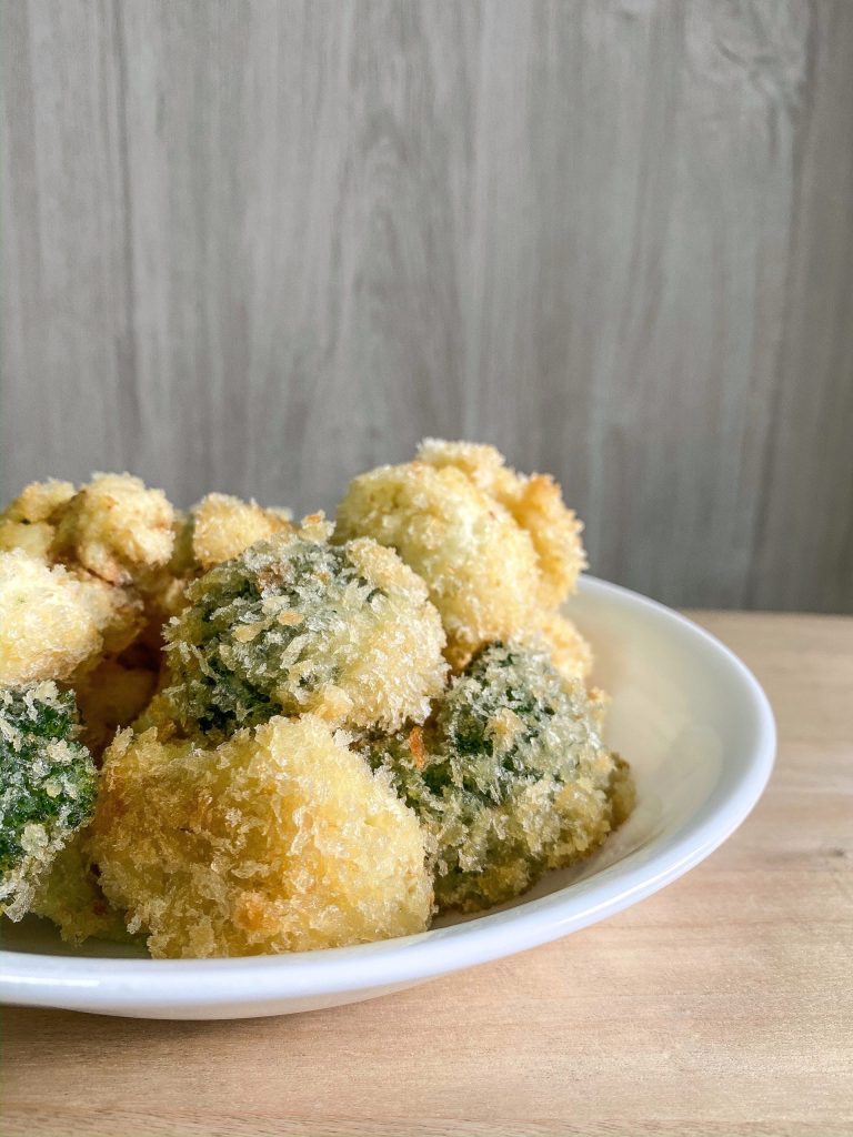 Broccoli and Cauliflower Poppers